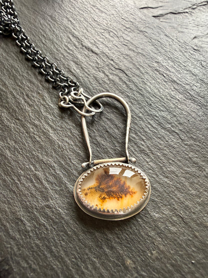 Scenic Dentric Agate Pendant