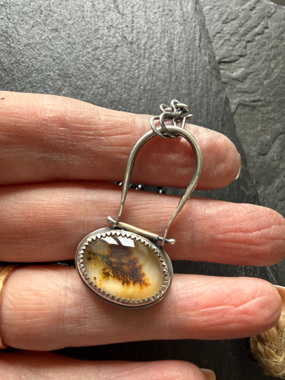 Scenic Dentric Agate Pendant