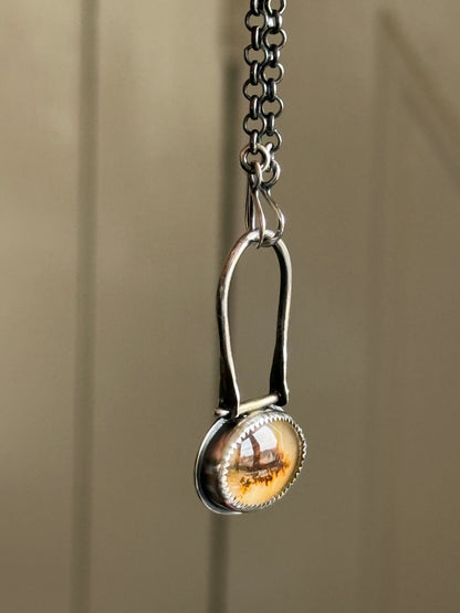 Scenic Dentric Agate Pendant