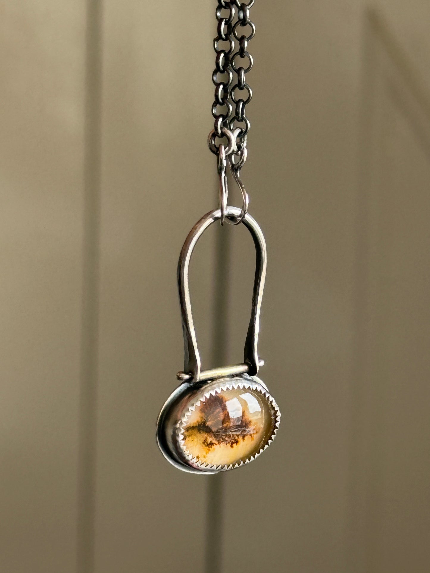 Scenic Dentric Agate Pendant