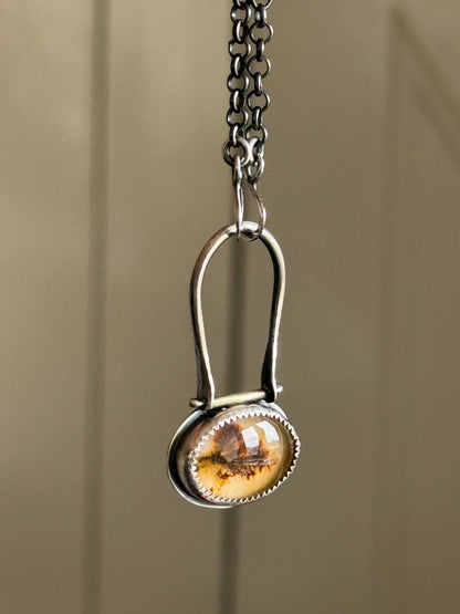 Scenic Dentric Agate Pendant