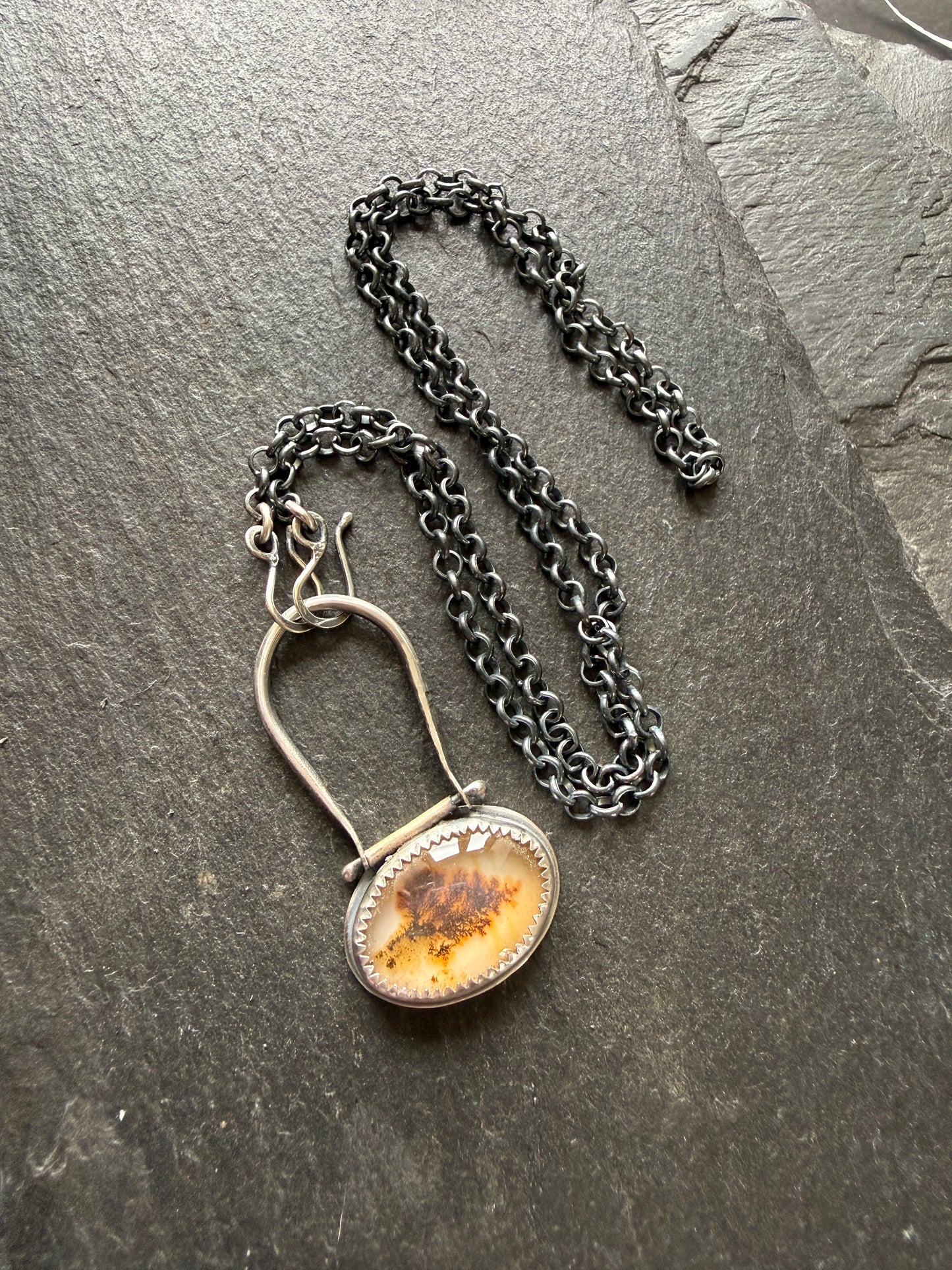 Scenic Dentric Agate Pendant