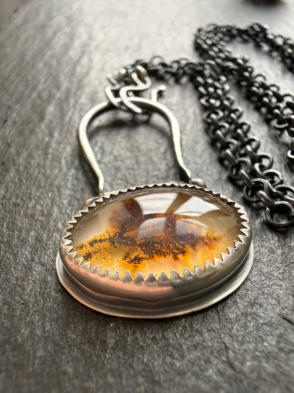 Scenic Dentric Agate Pendant