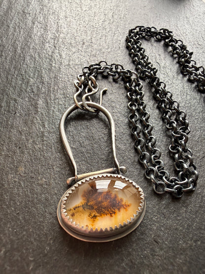 Scenic Dentric Agate Pendant