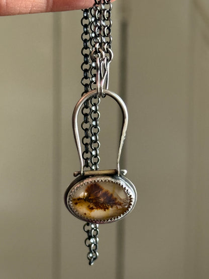 Scenic Dentric Agate Pendant