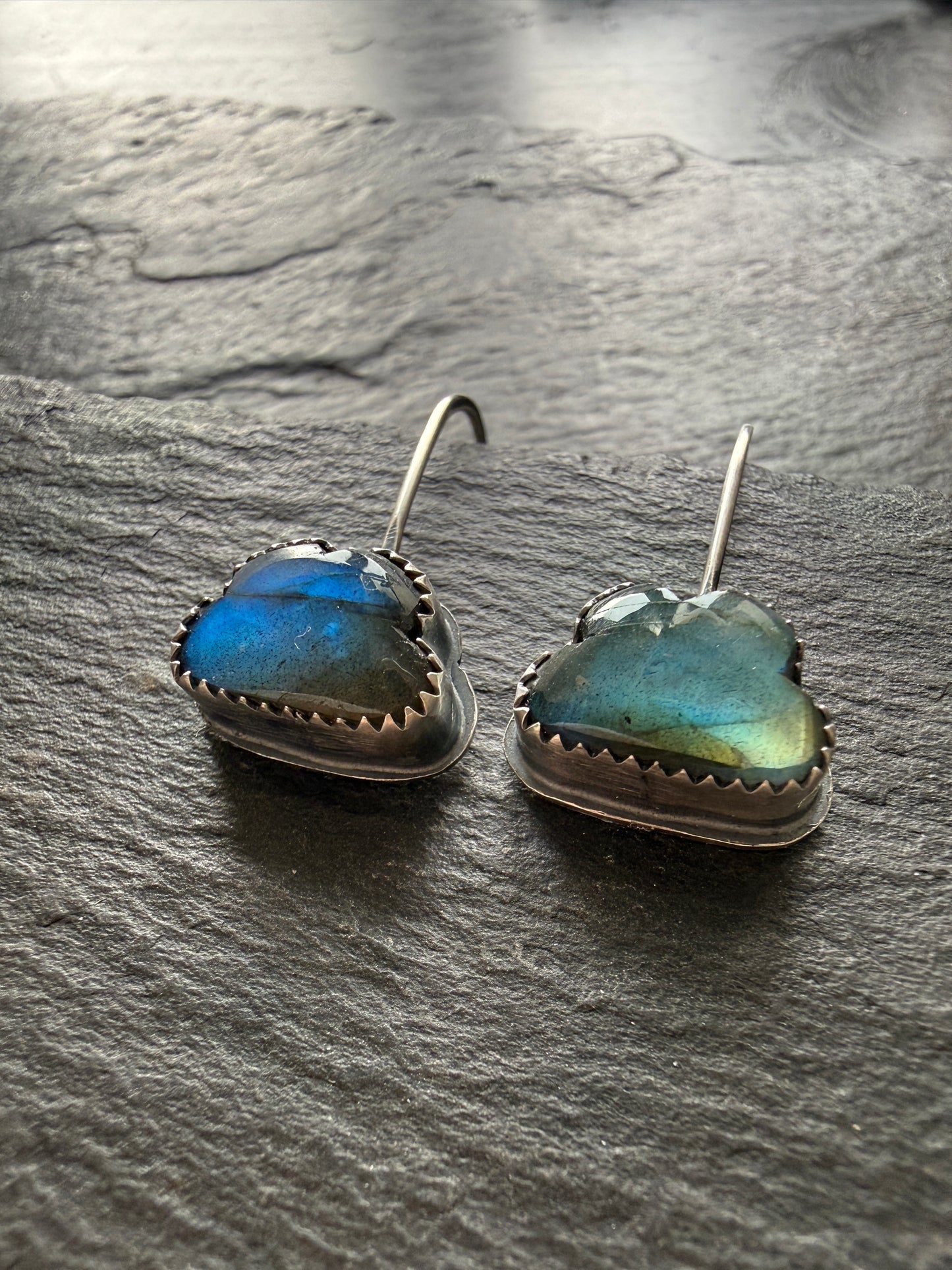 Labradorite Cloud Drop Earrings