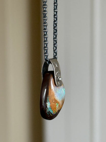 Ocean Blue Boulder Opal