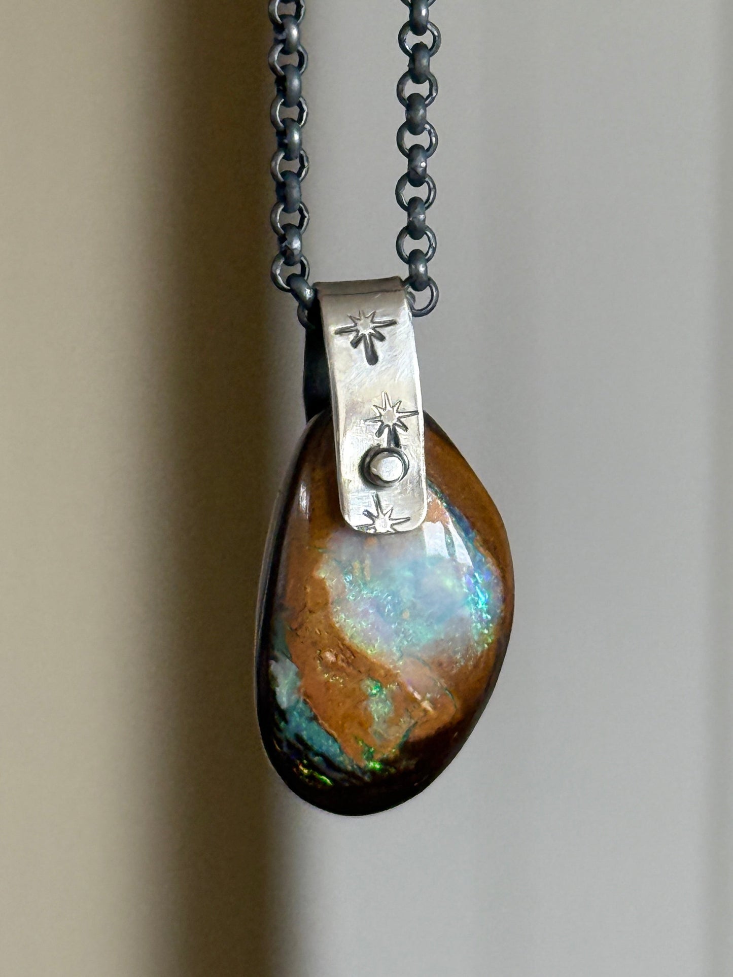 Ocean Blue Boulder Opal