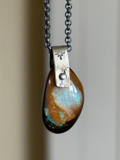 Ocean Blue Boulder Opal