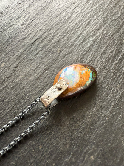 Ocean Blue Boulder Opal