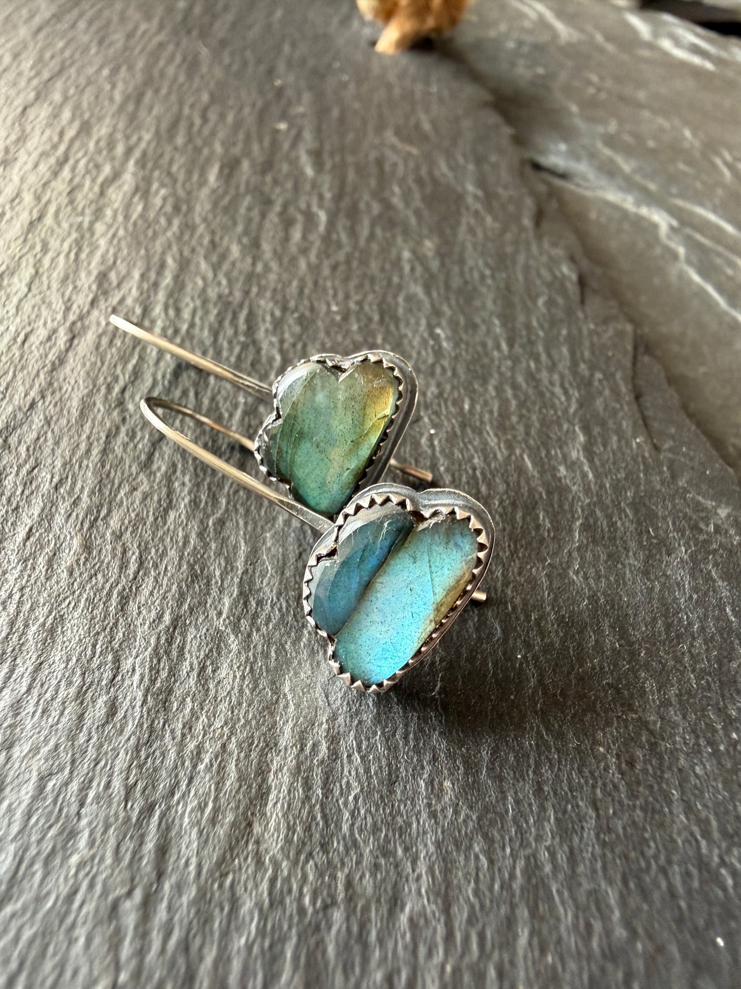 Labradorite Cloud Drop Earrings