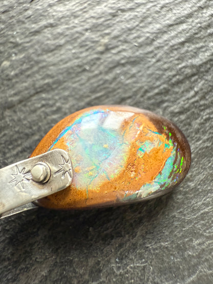Ocean Blue Boulder Opal