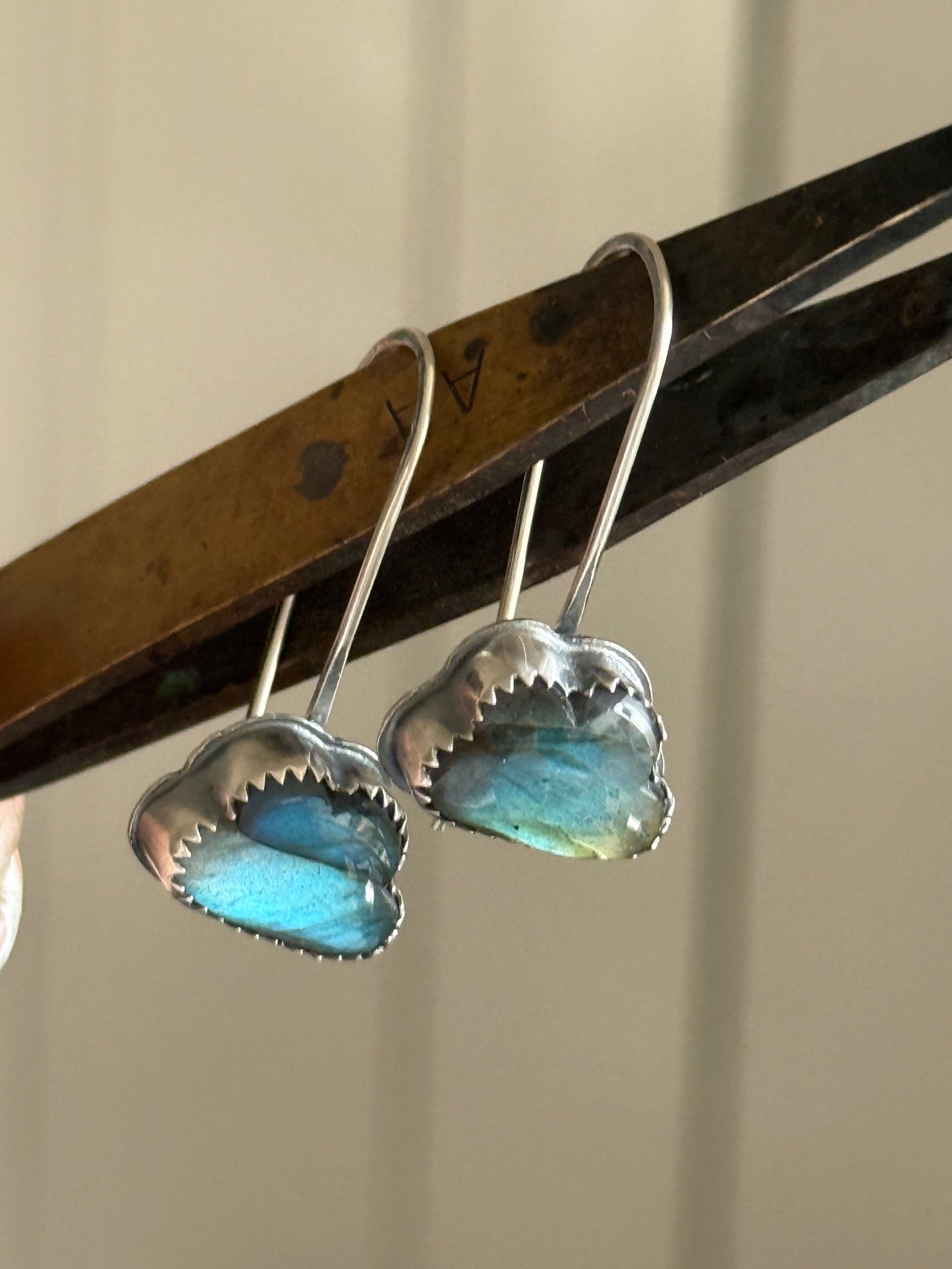 Labradorite Cloud Drop Earrings