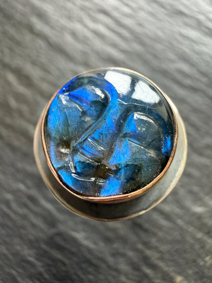 Labradorite Ring US 7.5 / UK O 1/2