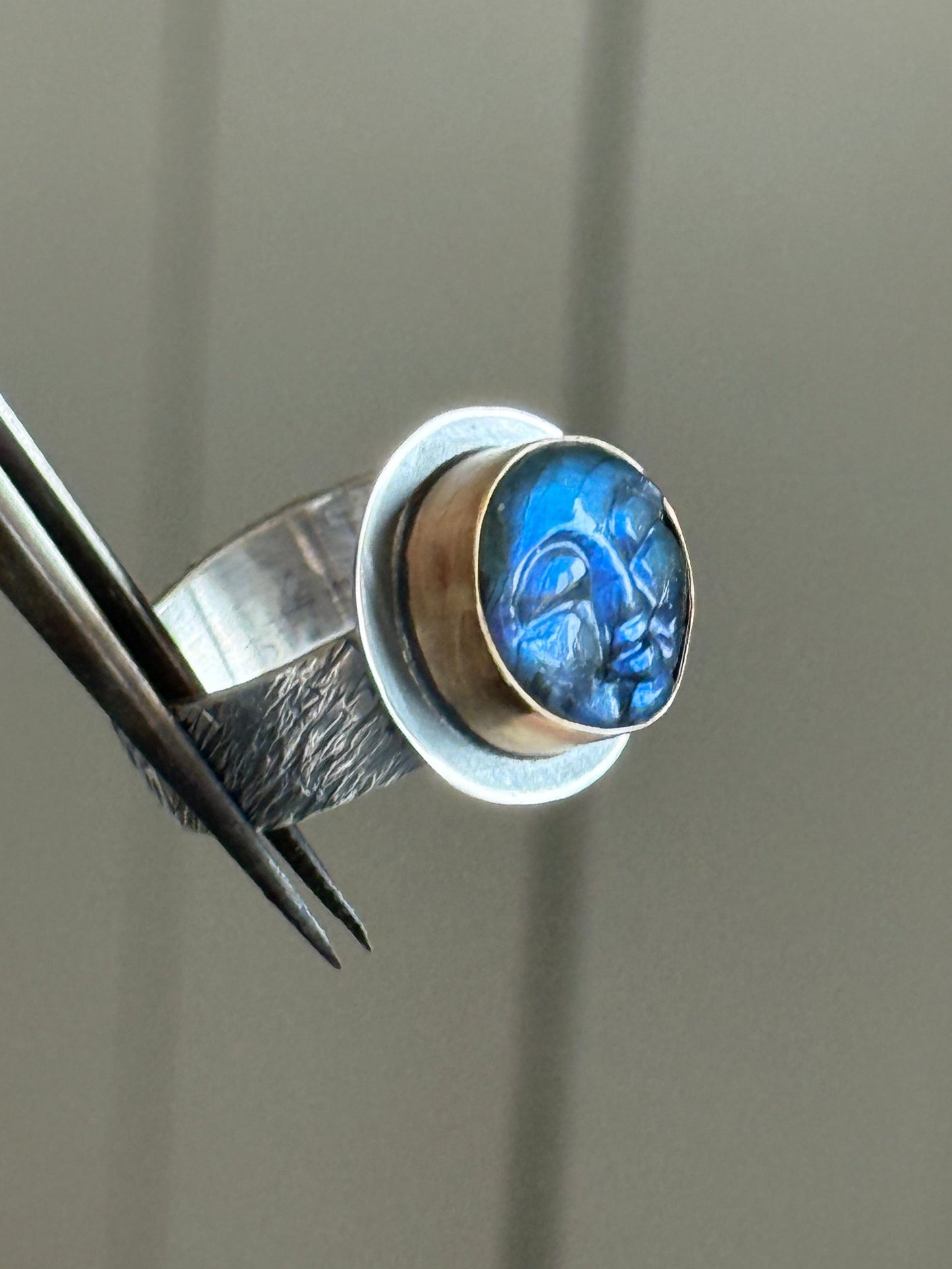 Labradorite Ring US 7.5 / UK O 1/2