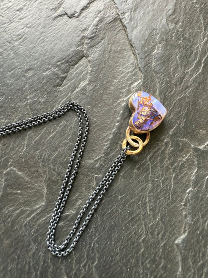 Purple opal pendant