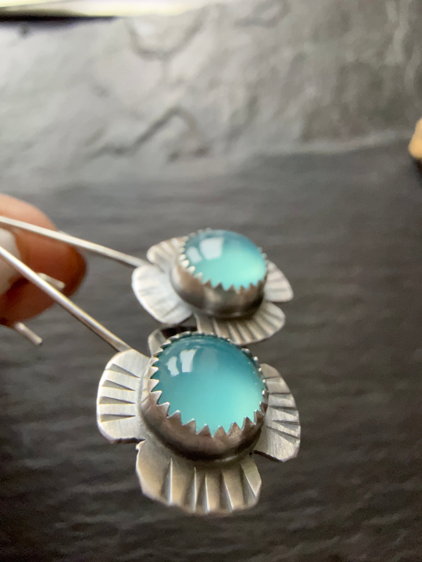 Chalcedony Earrings