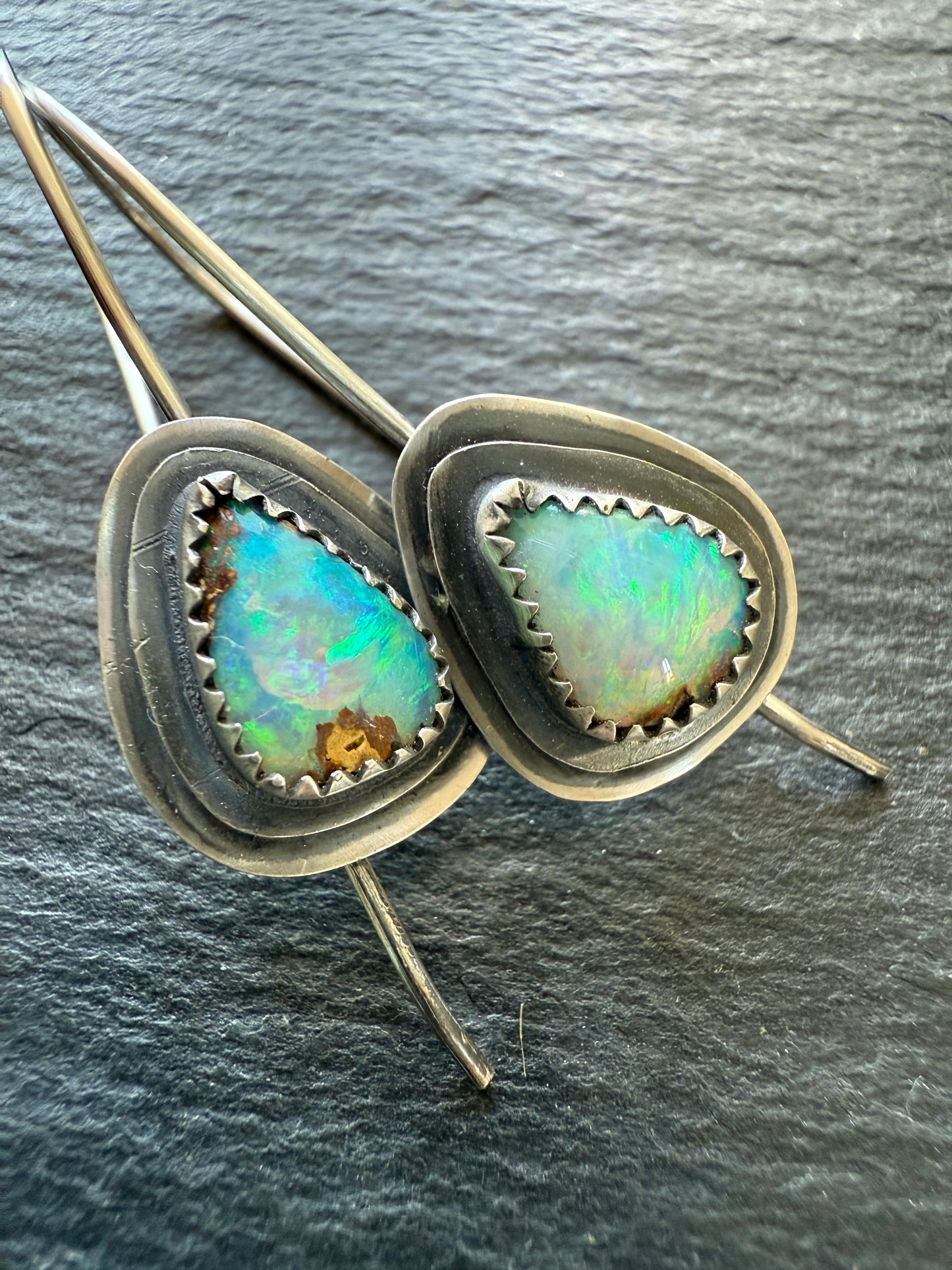 Boulder Opal Dangle Earrings