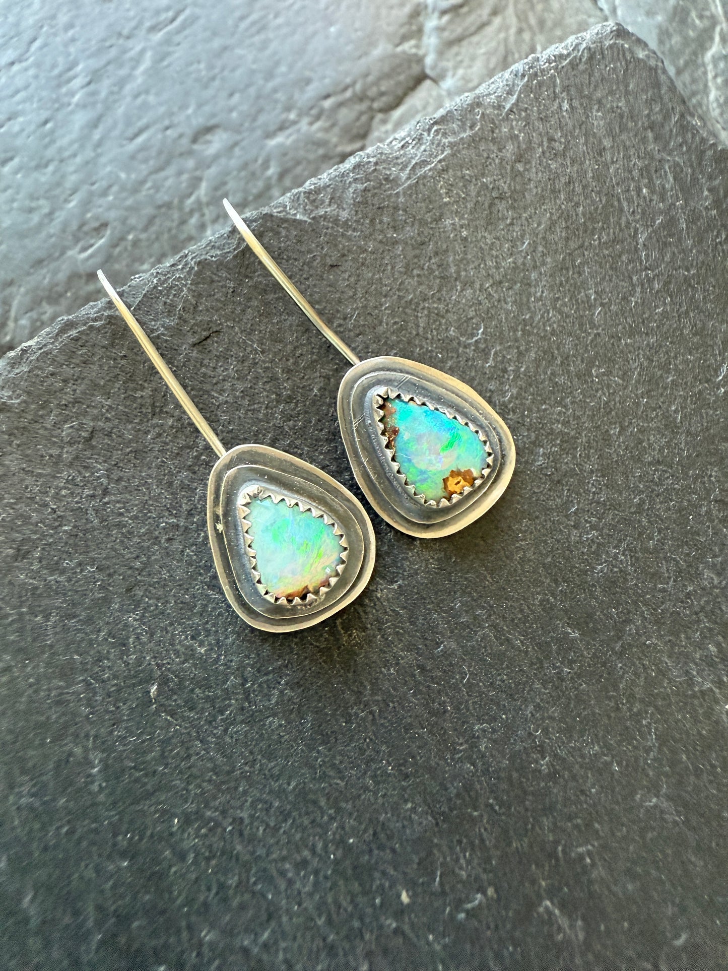 Boulder Opal Dangle Earrings
