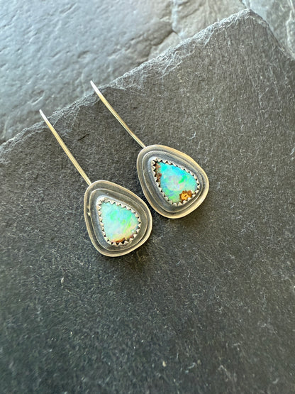 Boulder Opal Dangle Earrings