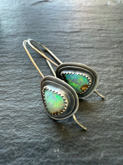 Boulder Opal Dangle Earrings
