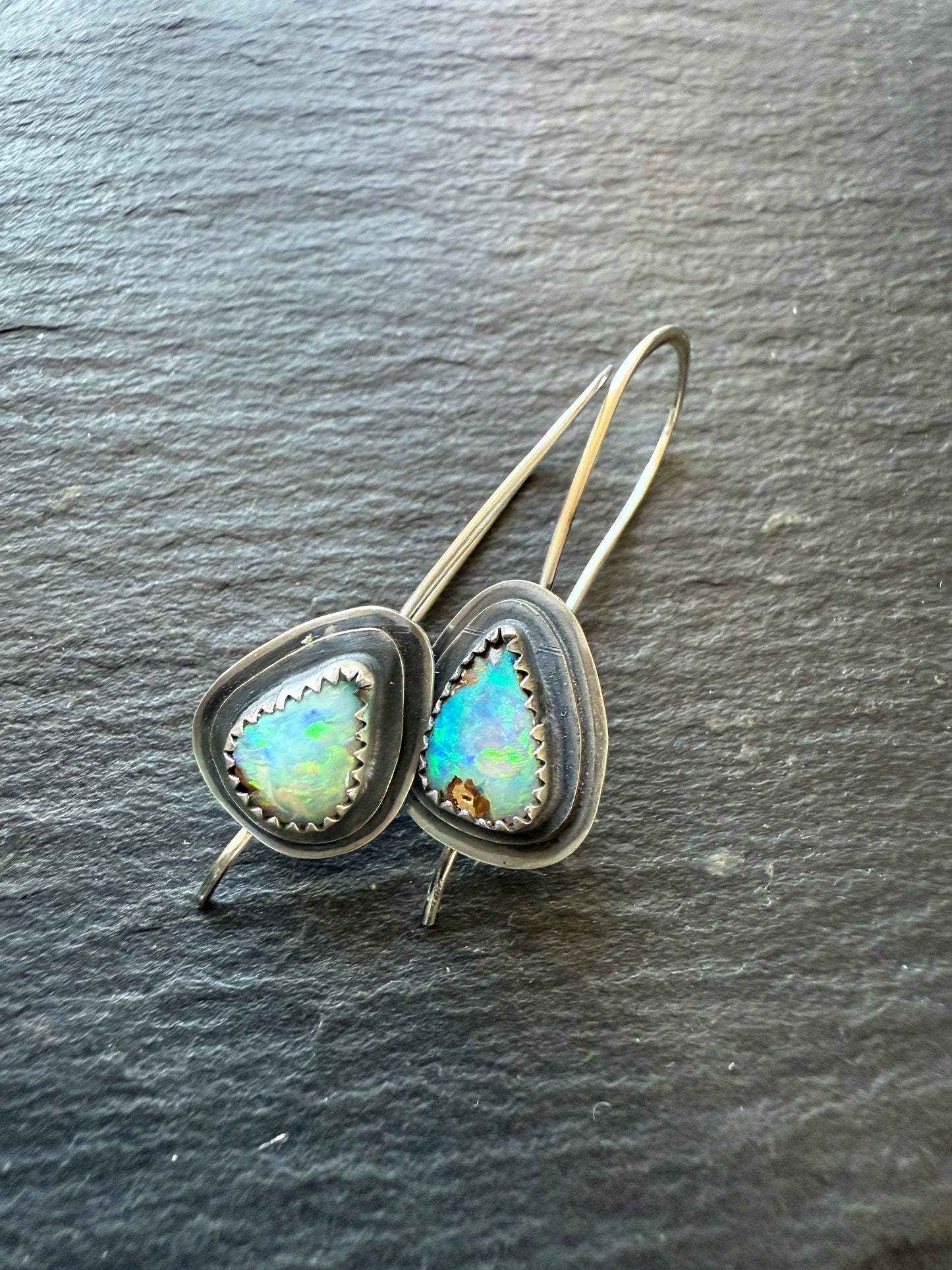 Boulder Opal Dangle Earrings