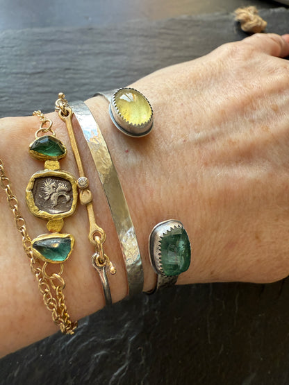 Open Cuff Tourmaline Bangle