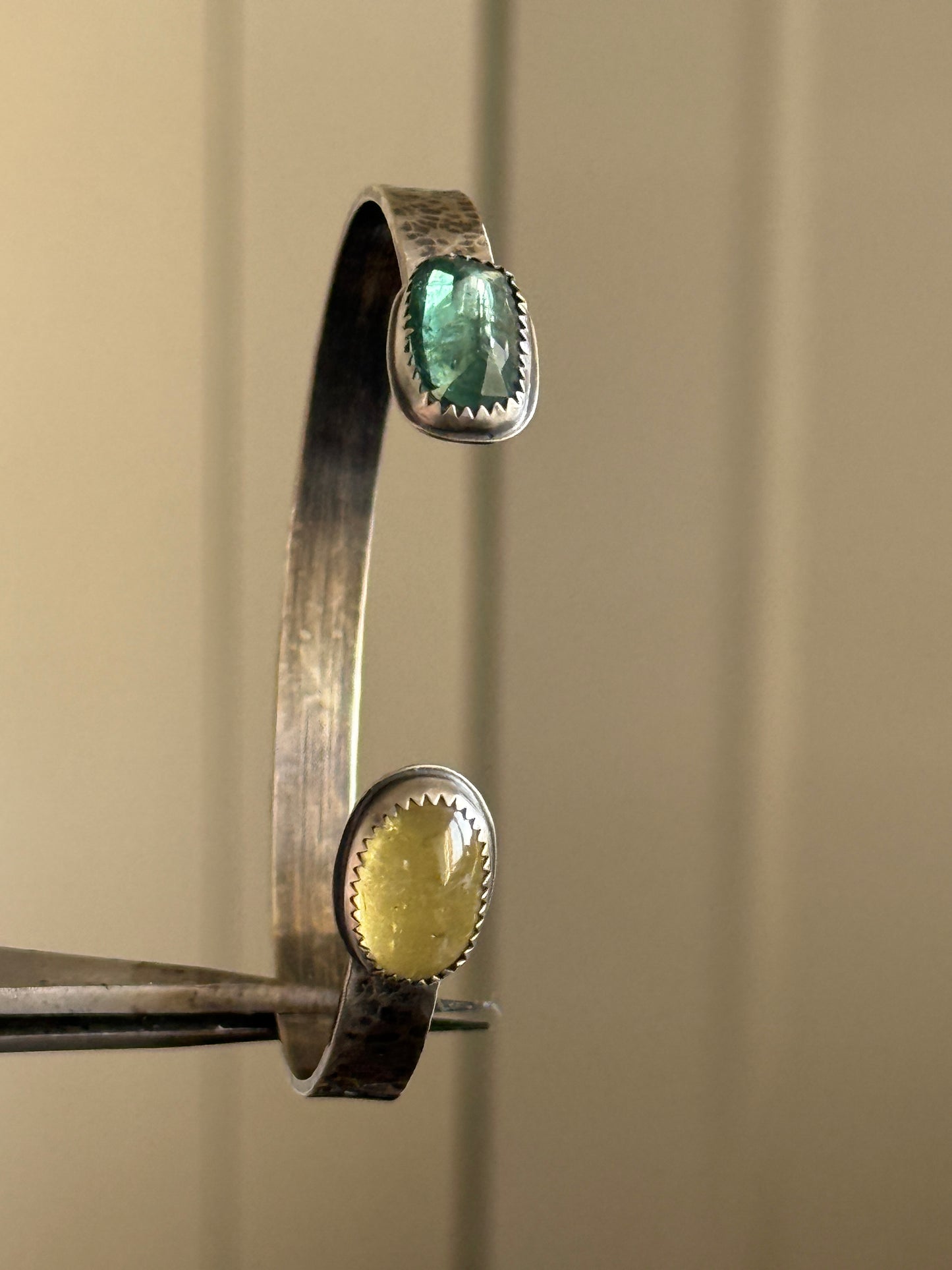 Open Cuff Tourmaline Bangle