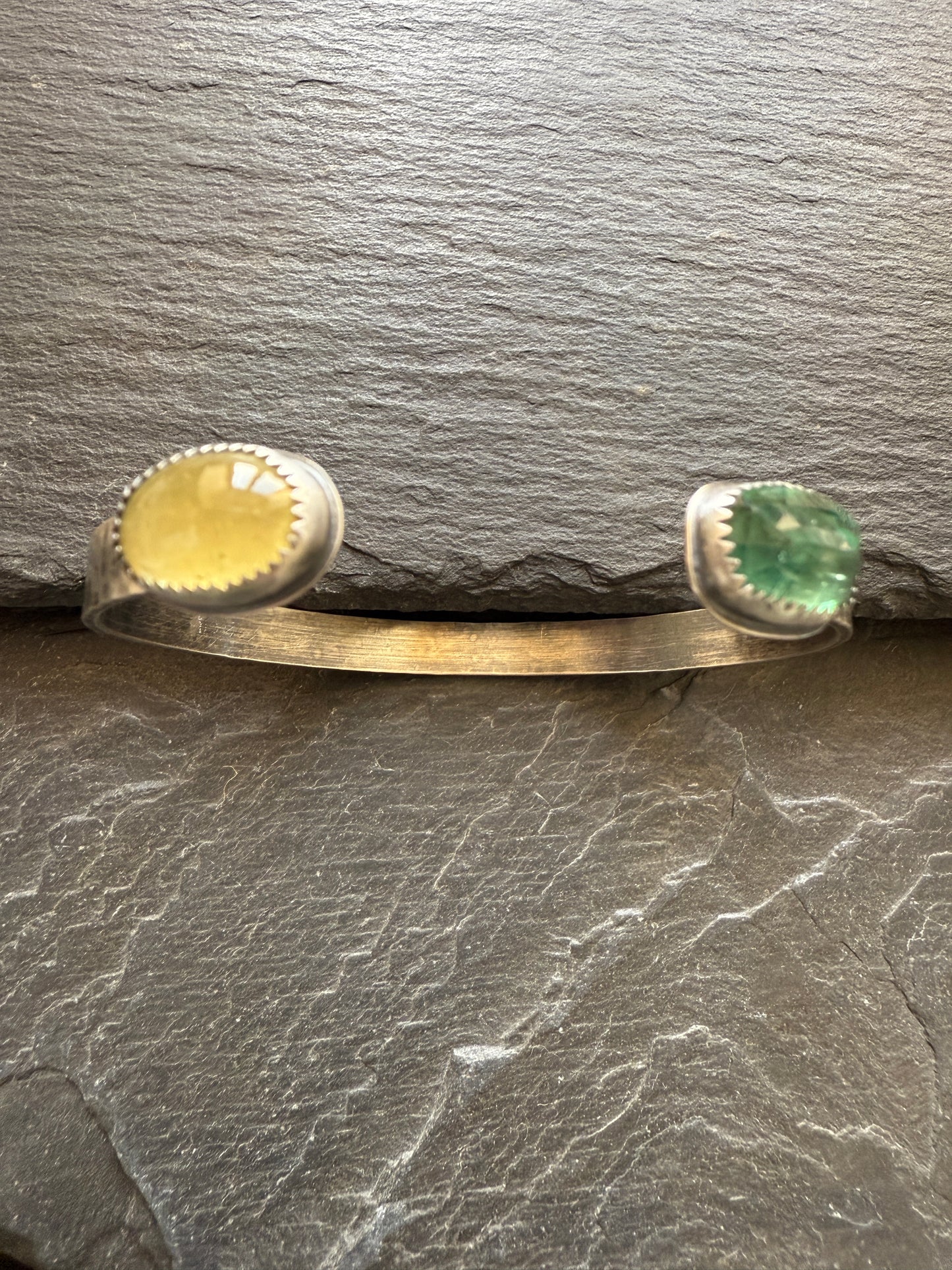 Open Cuff Tourmaline Bangle