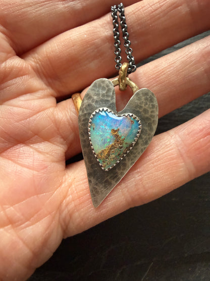 Heart Opal Pendant