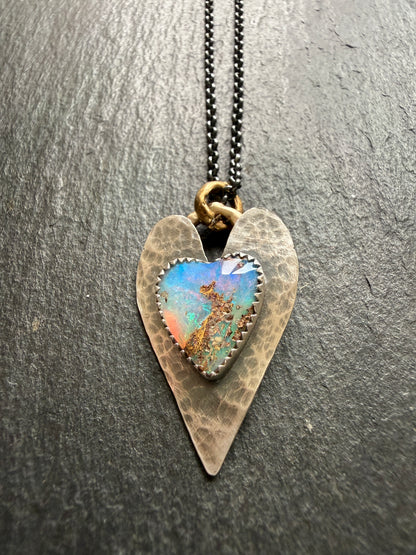 Heart Opal Pendant
