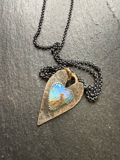 Heart Opal Pendant
