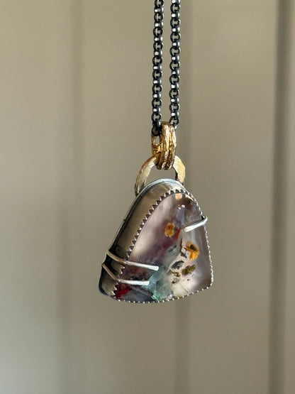 Chrysocolla Quartz Pendant