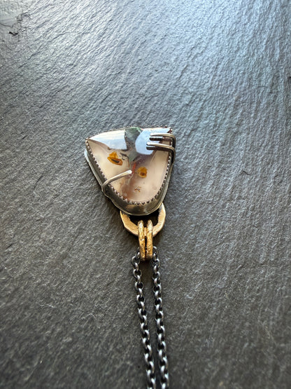 Chrysocolla Quartz Pendant