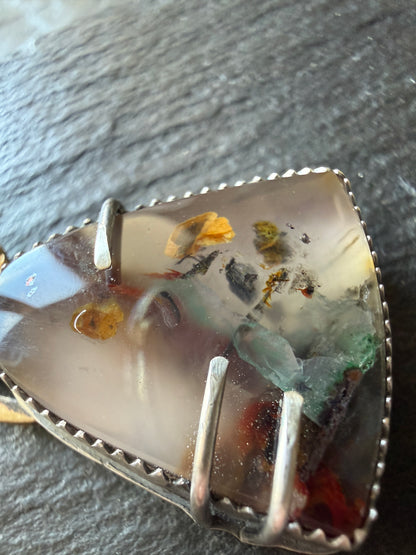 Chrysocolla Quartz Pendant