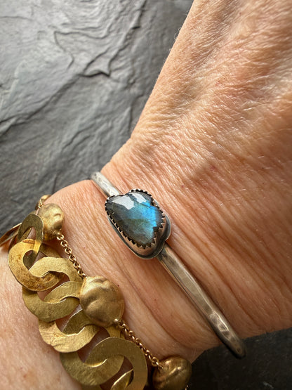 Labradorite Cloud Bangle