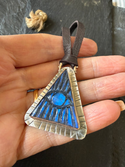 Evil Eye Labradorite Necklace