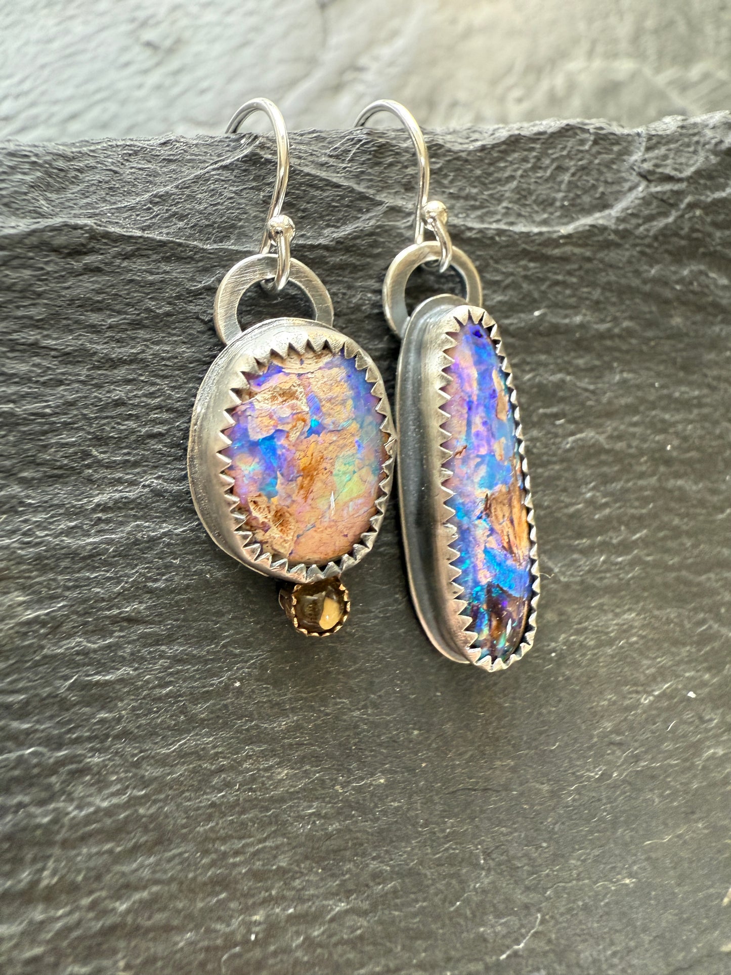 Mismatched Opal Earrings