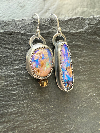 Mismatched Opal Earrings