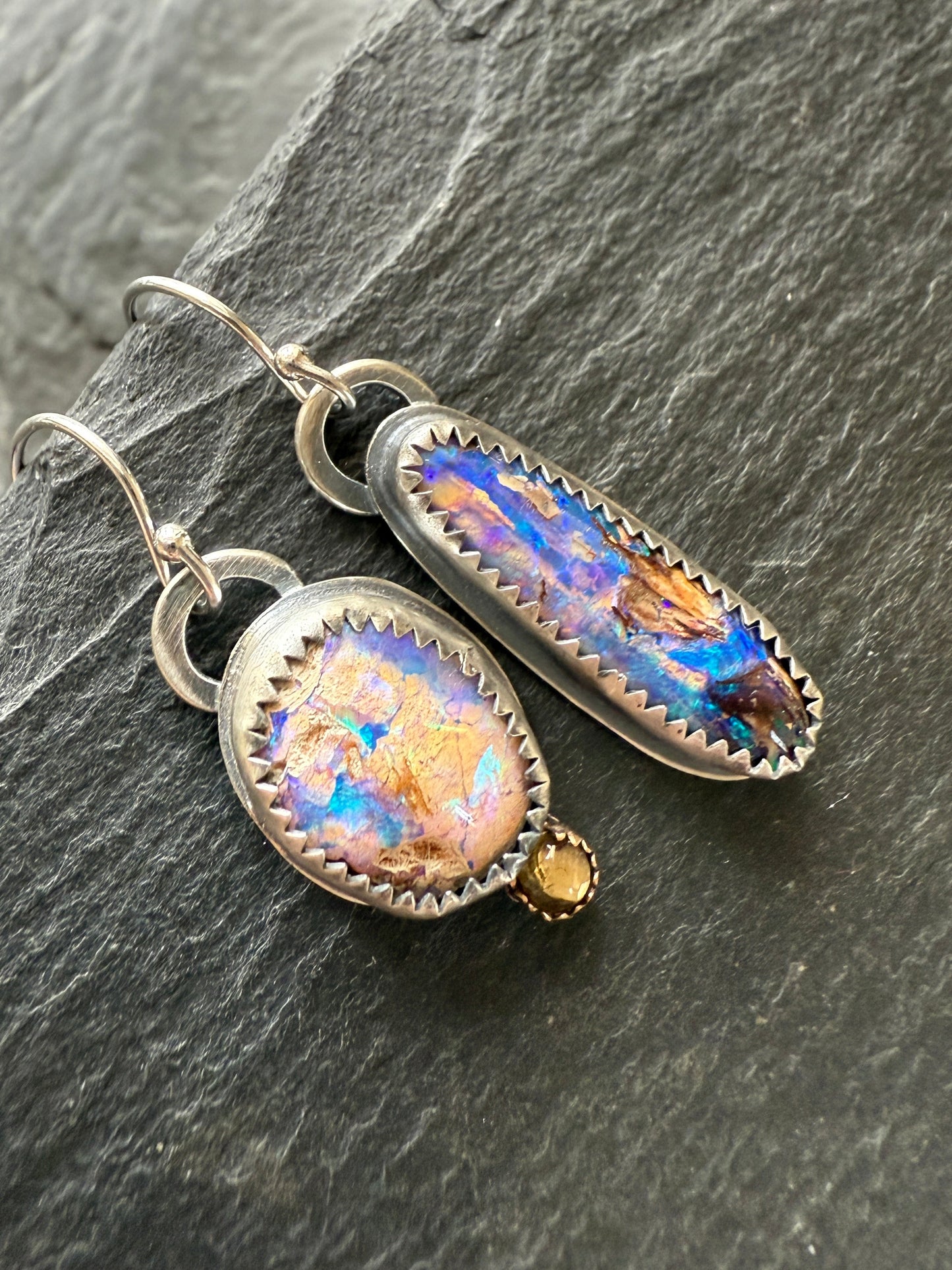 Mismatched Opal Earrings