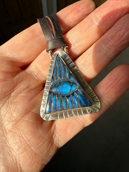 Evil Eye Labradorite Necklace