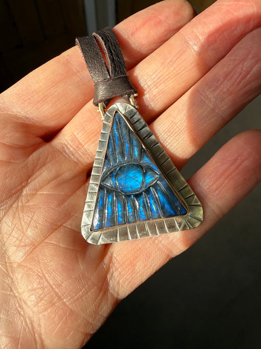 Evil Eye Labradorite Necklace