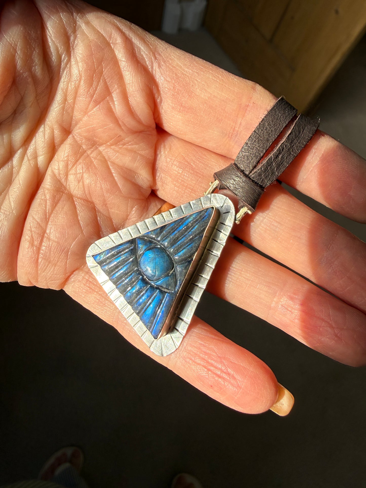 Evil Eye Labradorite Necklace