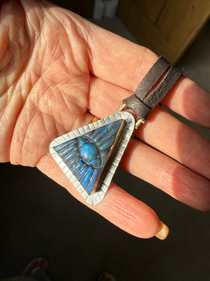 Evil Eye Labradorite Necklace