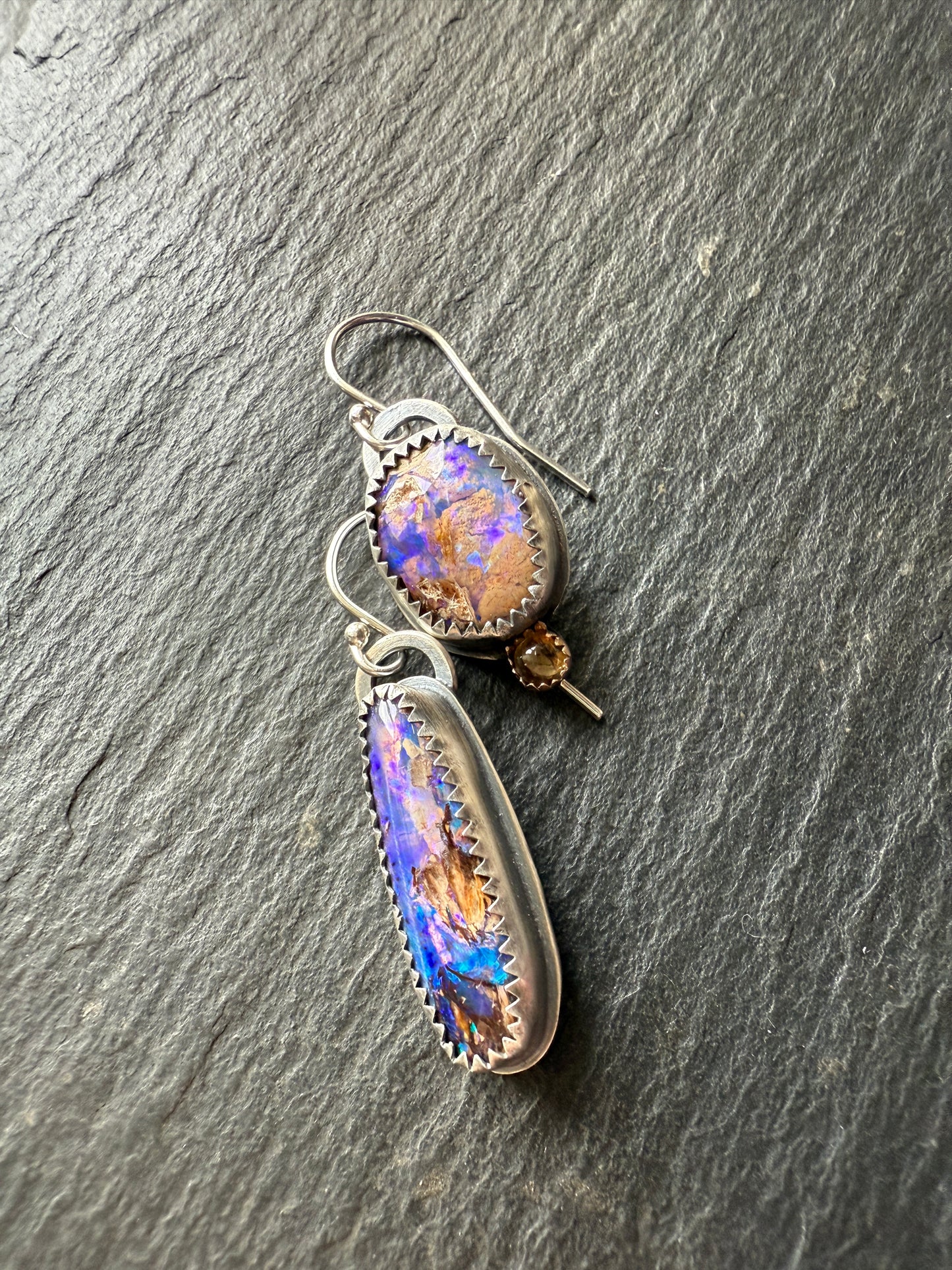 Mismatched Opal Earrings