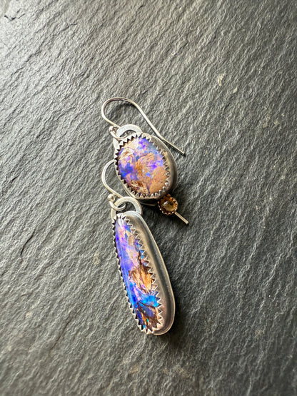 Mismatched Opal Earrings