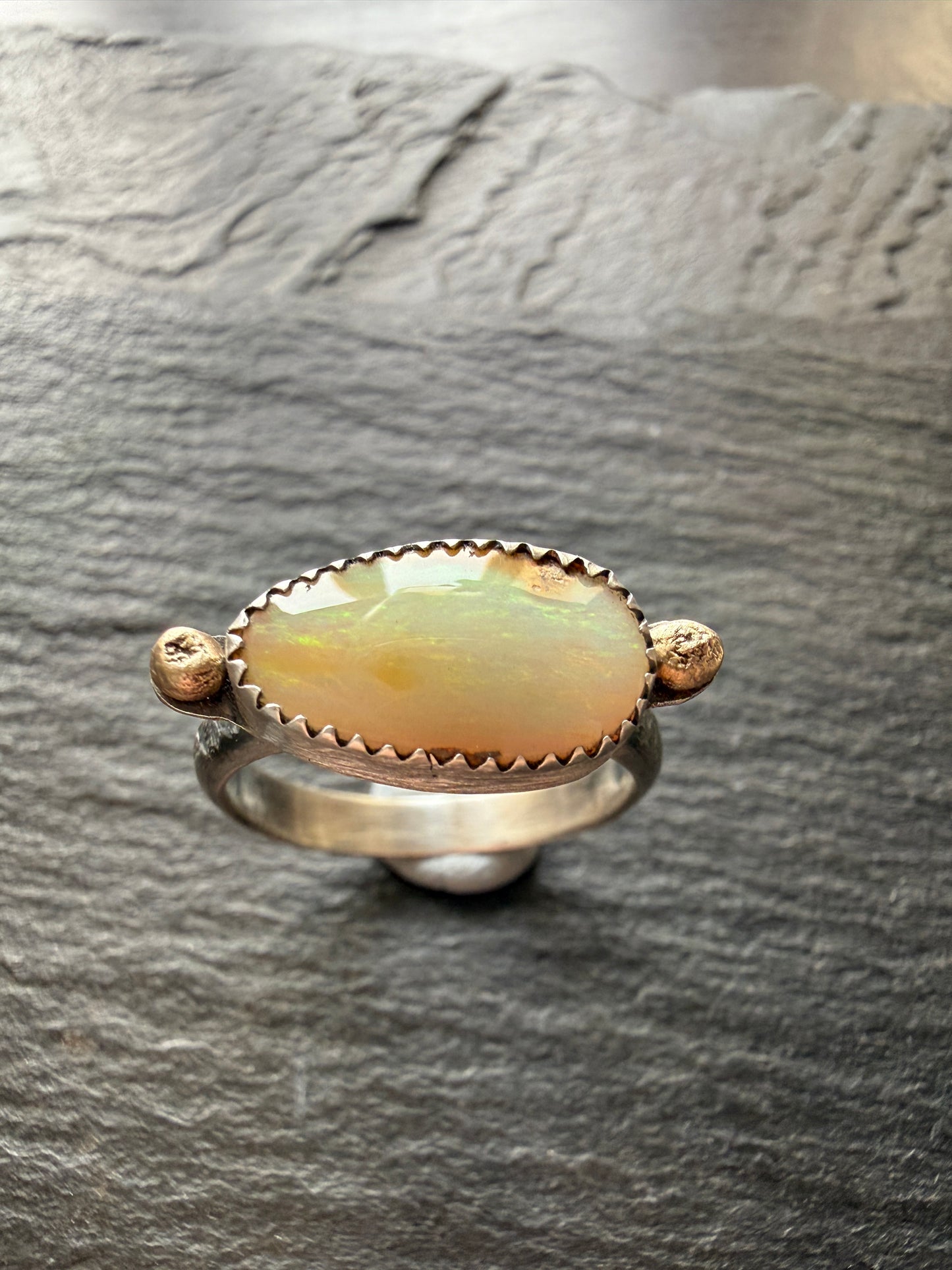 Opal Ring US 8 1/4 / UK Q