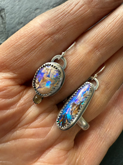 Mismatched Opal Earrings