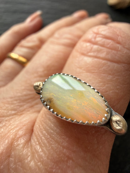Opal Ring US 8 1/4 / UK Q