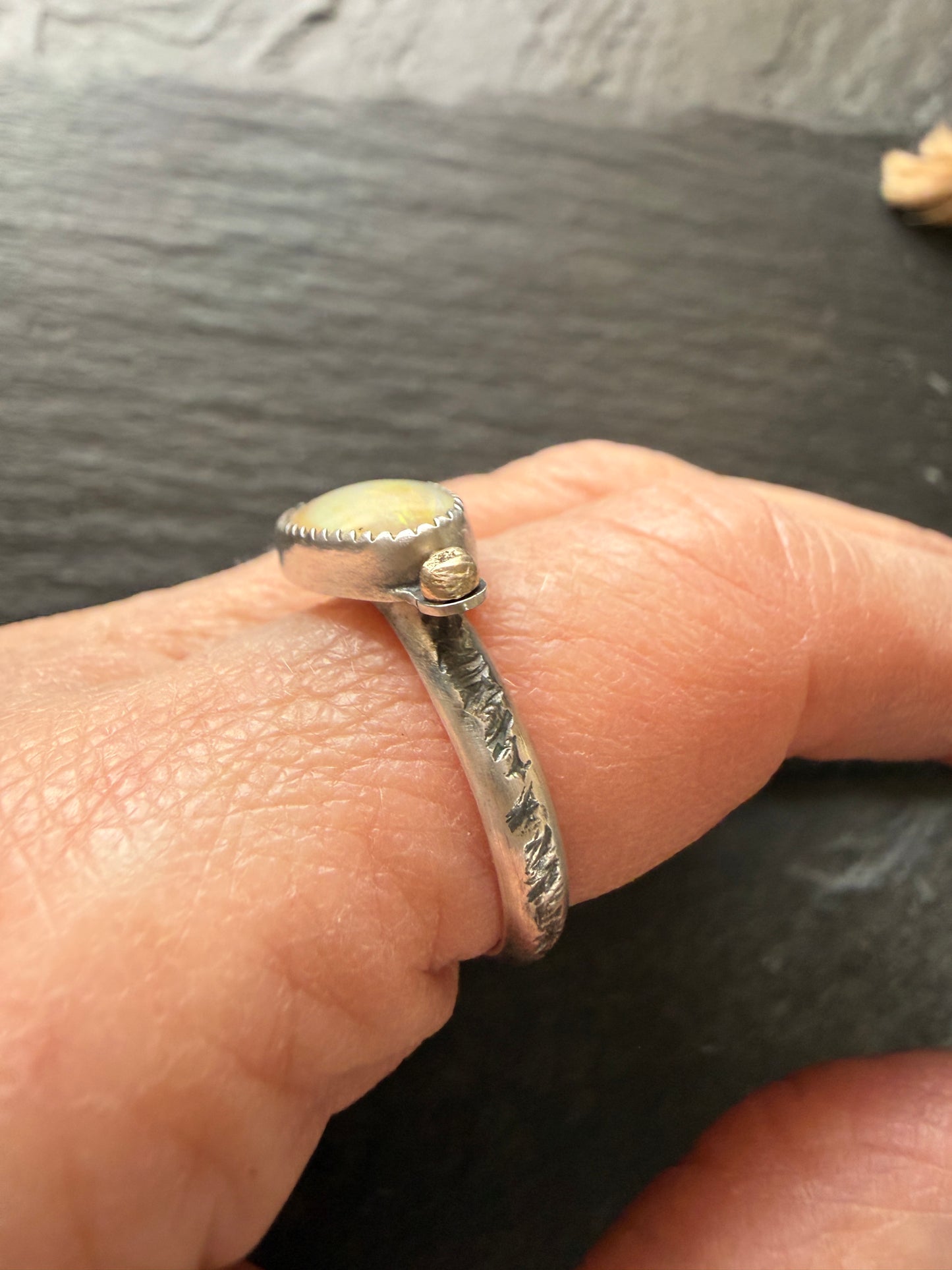 Opal Ring US 8 1/4 / UK Q